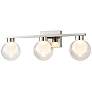 1_ArtCraft Colton 24"W Polished Nickel 3-Light LED Bath Light