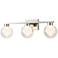 ArtCraft Colton 24"W Polished Nickel 3-Light LED Bath Light