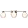2_ArtCraft Colton 24"W Polished Nickel 3-Light LED Bath Light more views