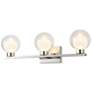 3_ArtCraft Colton 24"W Polished Nickel 3-Light LED Bath Light more views