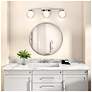 4_ArtCraft Colton 24"W Polished Nickel 3-Light LED Bath Light more views