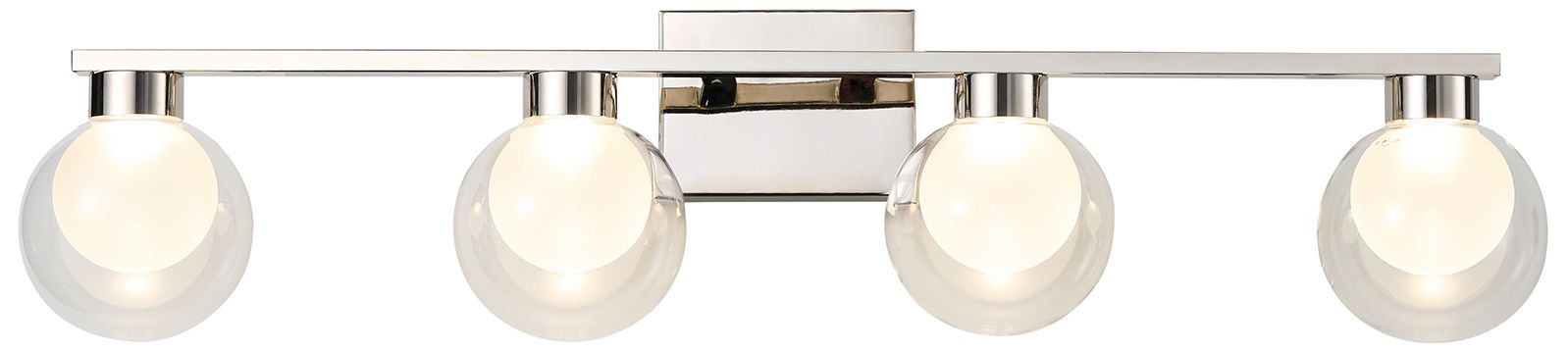 Image 2 ArtCraft Colton 33"W Polished Nickel 4-Light LED Bath Light more views