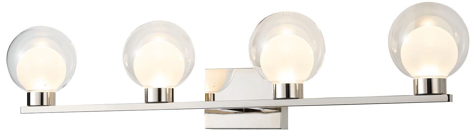 Image 3 ArtCraft Colton 33"W Polished Nickel 4-Light LED Bath Light more views