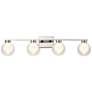 2_ArtCraft Colton 33"W Polished Nickel 4-Light LED Bath Light more views