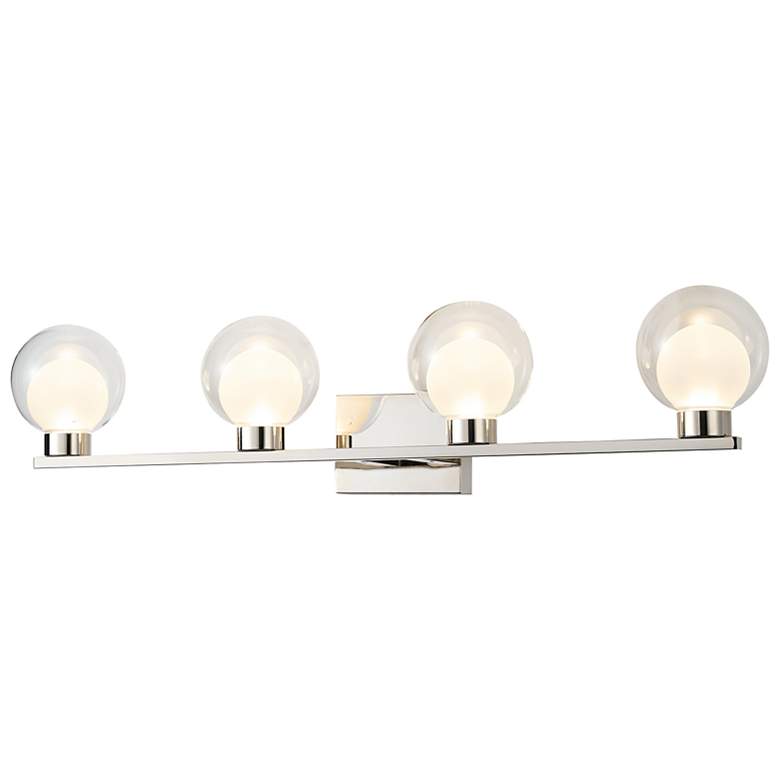 Image 3 ArtCraft Colton 33"W Polished Nickel 4-Light LED Bath Light more views