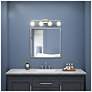 4_ArtCraft Colton 33"W Polished Nickel 4-Light LED Bath Light more views