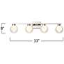 5_ArtCraft Colton 33"W Polished Nickel 4-Light LED Bath Light more views