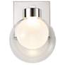 3_ArtCraft Colton 8 1/4" High Polished Nickel Wall Sconce more views