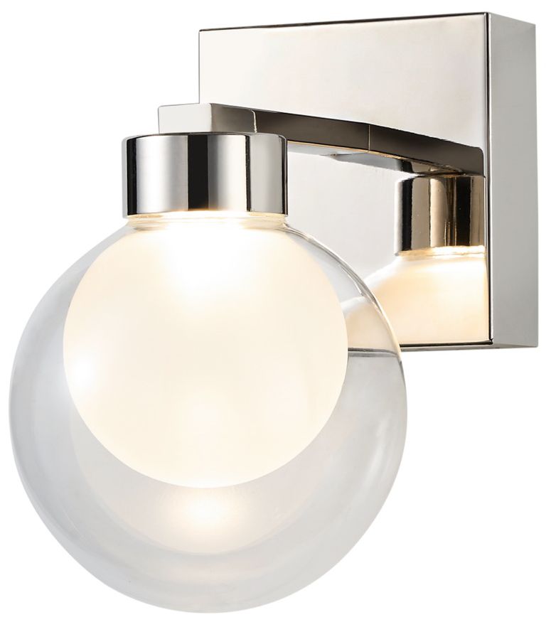 Image 2 ArtCraft Colton 8 1/4" High Polished Nickel Wall Sconce more views