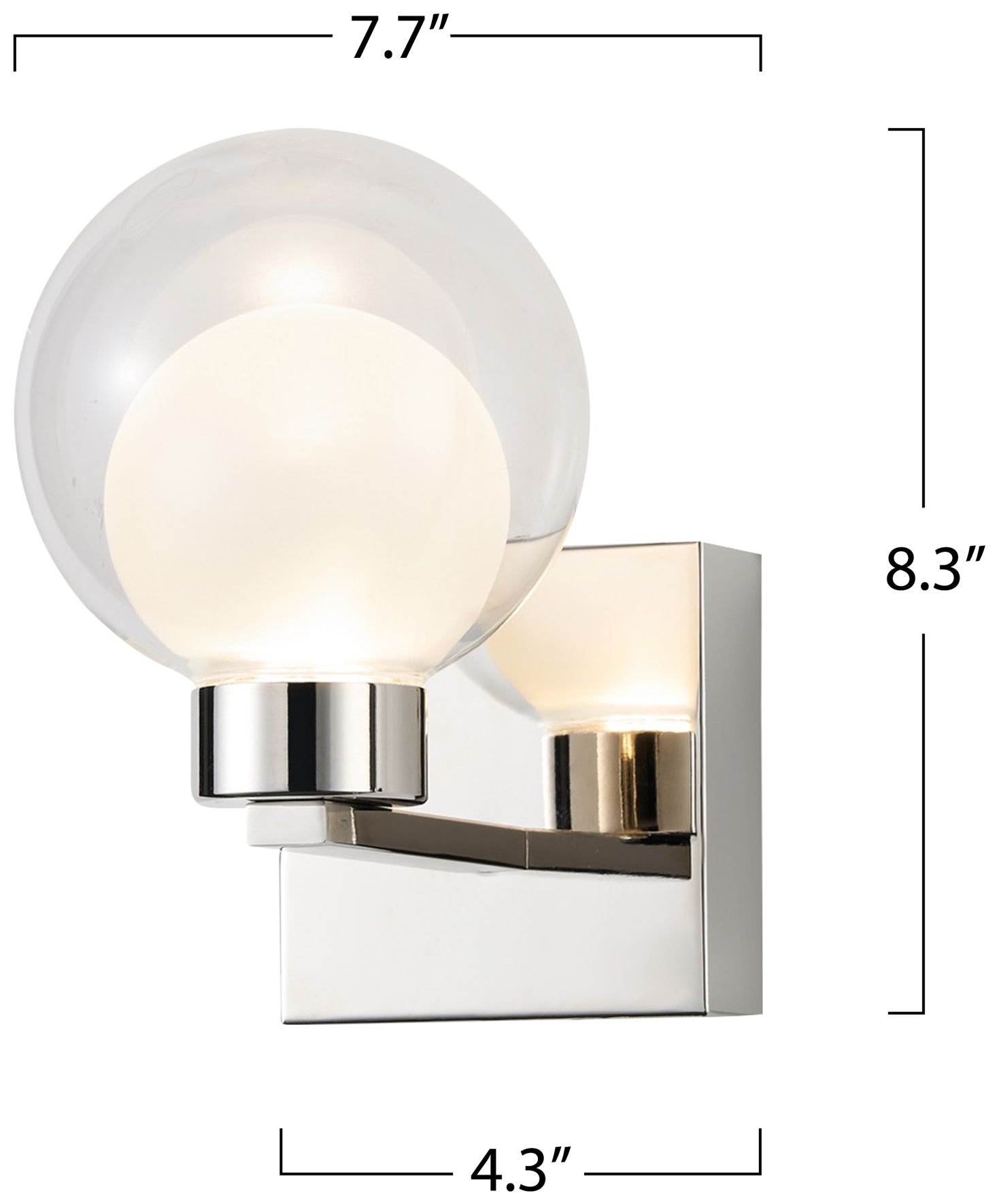 Image 7 ArtCraft Colton 8 1/4" High Polished Nickel Wall Sconce more views