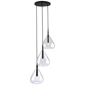 Image1 of Artcraft Conic 15.5" Wide 3-Light Modern Multi-Light Glass Pendant