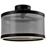 1_Artcraft Cora 15" Wide Black LED Ceiling Light