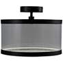 2_Artcraft Cora 15" Wide Black LED Ceiling Light more views