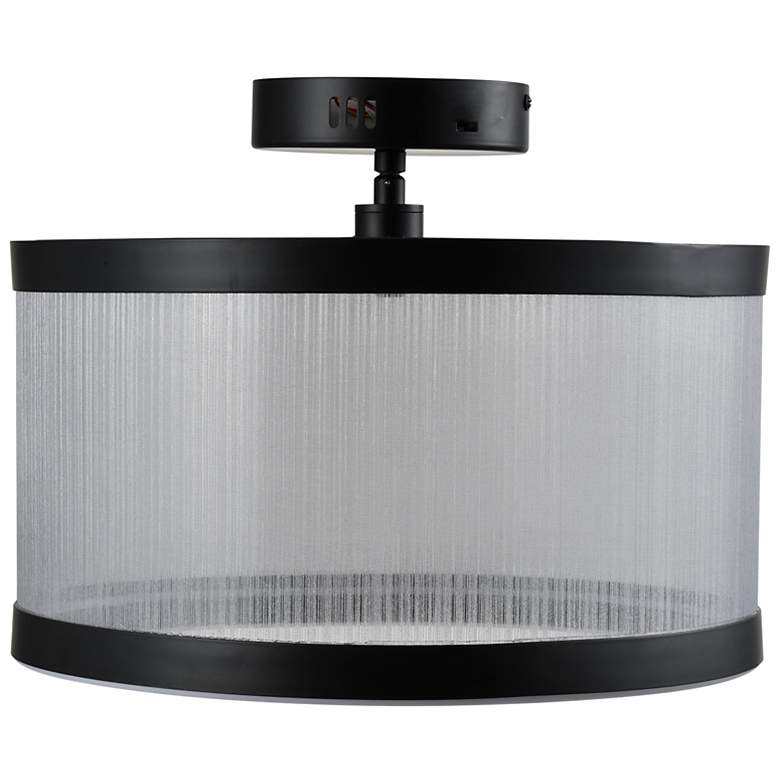 Image 3 Artcraft Cora 15" Wide Black LED Ceiling Light more views