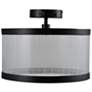 3_Artcraft Cora 15" Wide Black LED Ceiling Light more views