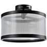 4_Artcraft Cora 15" Wide Black LED Ceiling Light more views