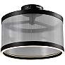 5_Artcraft Cora 15" Wide Black LED Ceiling Light more views