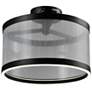 6_Artcraft Cora 15" Wide Black LED Ceiling Light more views
