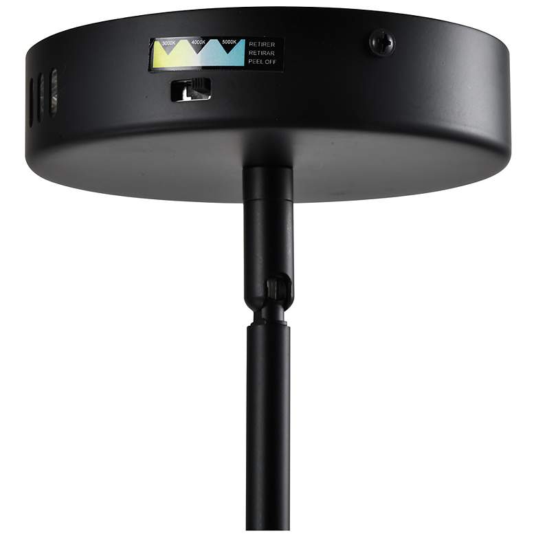 Image 7 Artcraft Cora 17 3/4" Wide Black LED Drum Pendant Light more views