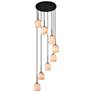 1_ArtCraft Crema 18 1/2" Wide Black Multi-Light Pendant