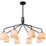1_ArtCraft Crema 34 1/4" Wide Black 8-Light Chandelier