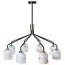 2_ArtCraft Crema 34 1/4" Wide Black 8-Light Chandelier more views