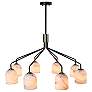 3_ArtCraft Crema 34 1/4" Wide Black 8-Light Chandelier more views