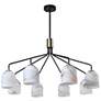 4_ArtCraft Crema 34 1/4" Wide Black 8-Light Chandelier more views