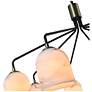 7_ArtCraft Crema 34 1/4" Wide Black 8-Light Chandelier more views