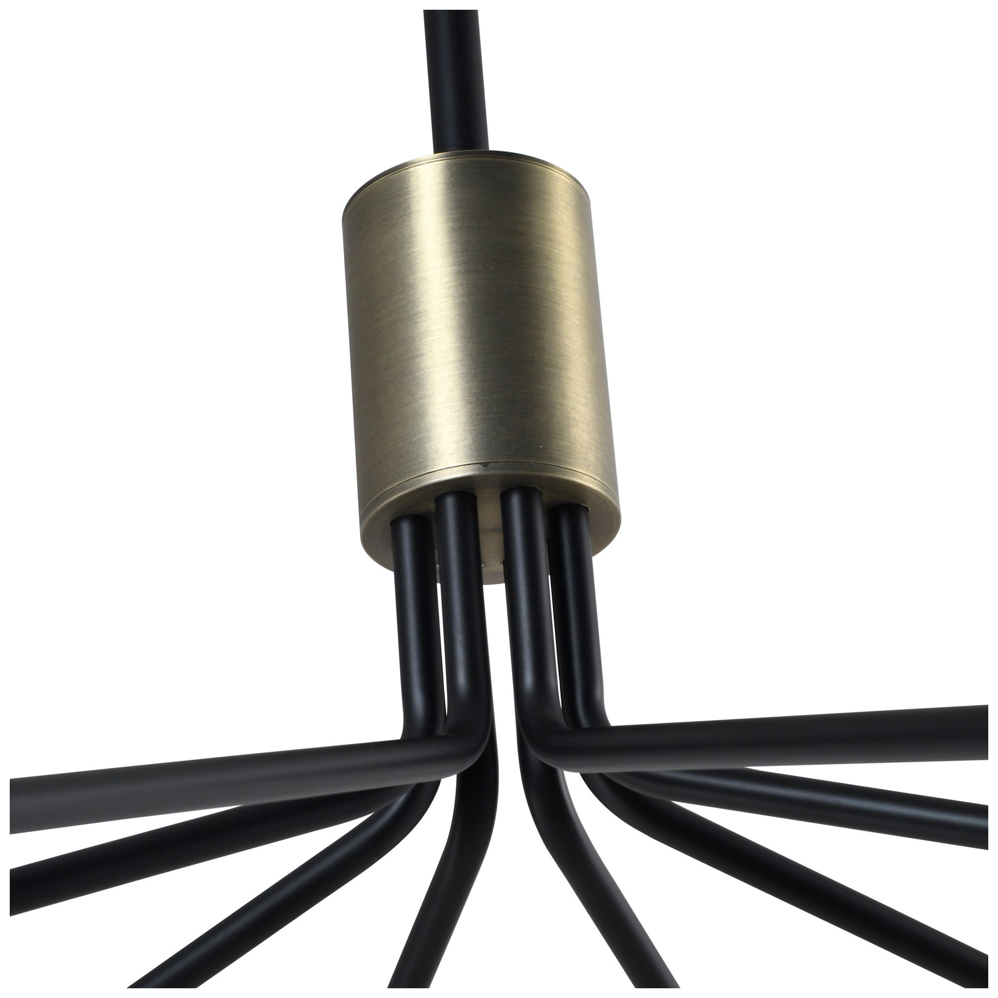 ArtCraft Crema 34 1/4" Wide Black 8-Light Chandelier