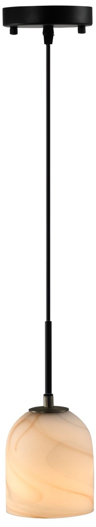 Artcraft Crema 4 3/4" Wide Black Mini Pendant