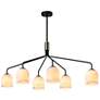 2_ArtCraft Crema 40 1/2" Wide Black 6-Light Chandelier more views