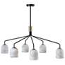 4_ArtCraft Crema 40 1/2" Wide Black 6-Light Chandelier more views