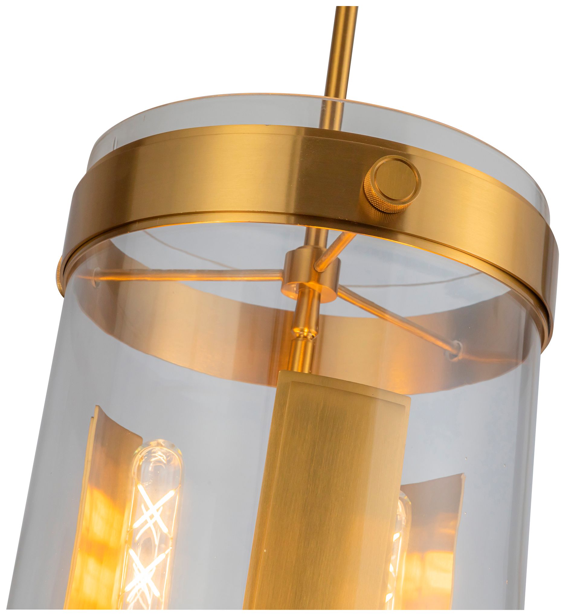 Image 5 Artcraft Dahlia 10 1/4"W Brushed Brass 3-Light Mini Pendant more views