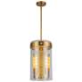 1_Artcraft Dahlia 10 1/4"W Brushed Brass 3-Light Mini Pendant
