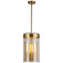 2_Artcraft Dahlia 10 1/4"W Brushed Brass 3-Light Mini Pendant more views