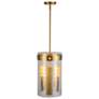4_Artcraft Dahlia 10 1/4"W Brushed Brass 3-Light Mini Pendant more views
