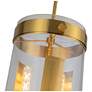 5_Artcraft Dahlia 10 1/4"W Brushed Brass 3-Light Mini Pendant more views