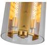 6_Artcraft Dahlia 10 1/4"W Brushed Brass 3-Light Mini Pendant more views