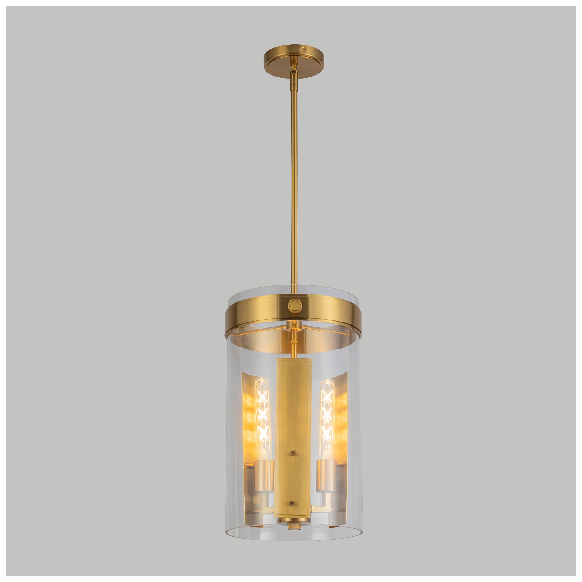 Artcraft Dahlia 10 1/4"W Brushed Brass 3-Light Mini Pendant