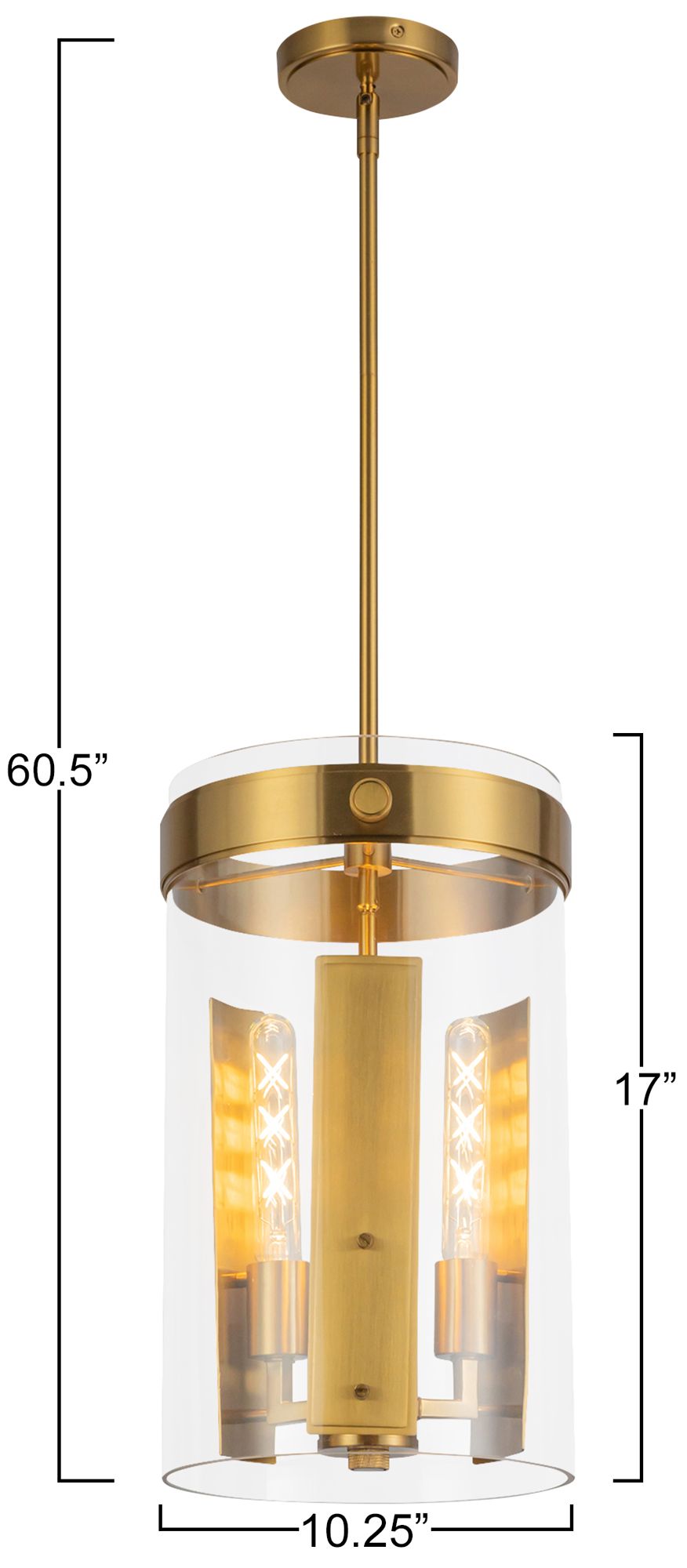 Artcraft Dahlia 10 1/4"W Brushed Brass 3-Light Mini Pendant