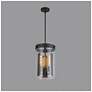 7_Artcraft Dahlia 10 1/4" Wide Black Mini Pendant more views
