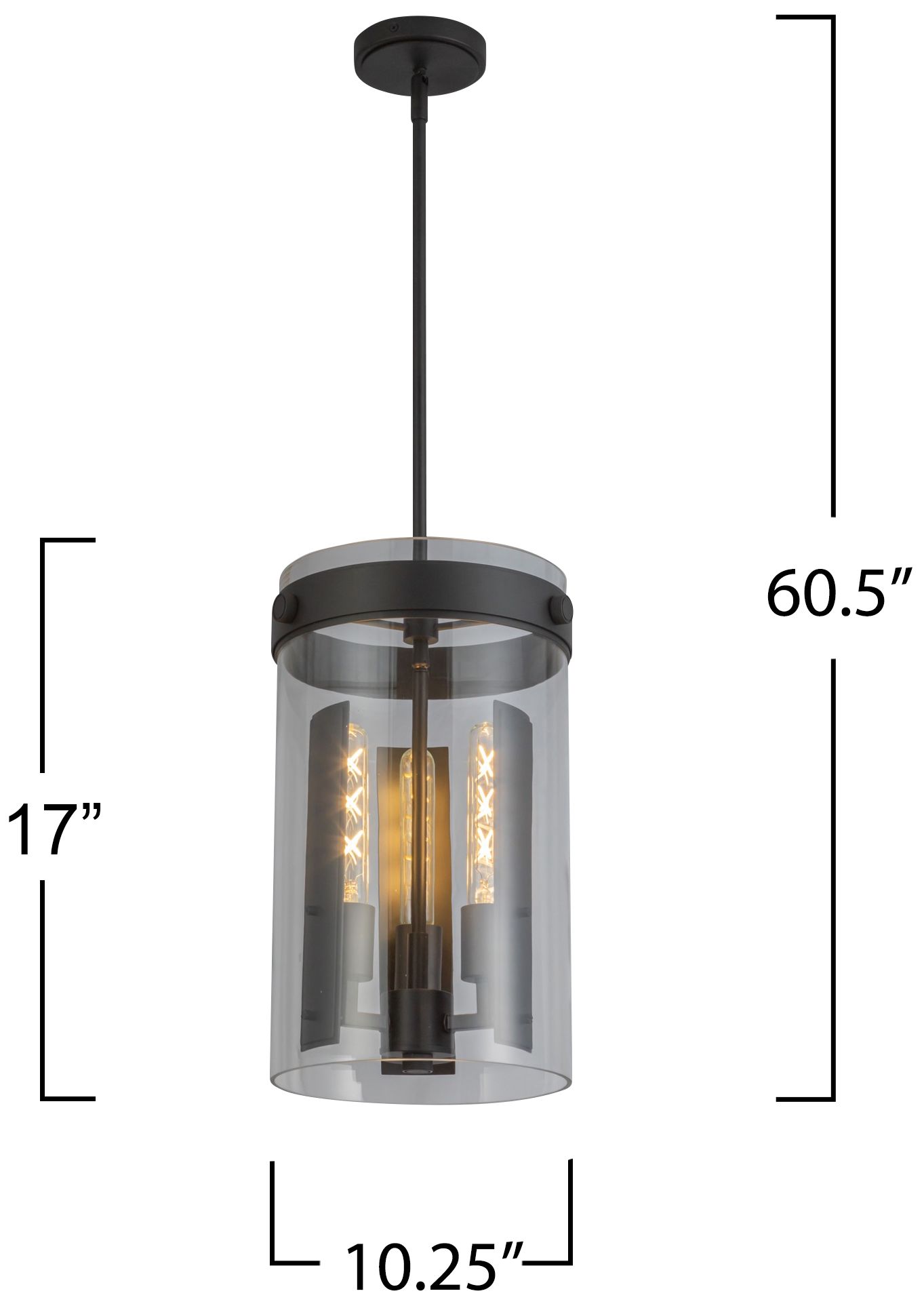 Artcraft Dahlia 10 1/4" Wide Black Mini Pendant