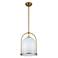 Artcraft Dahlia 11 1/2" Wide Brushed Brass Mini Pendant