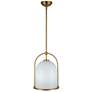 3_Artcraft Dahlia 11 1/2" Wide Brushed Brass Mini Pendant more views