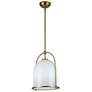 4_Artcraft Dahlia 11 1/2" Wide Brushed Brass Mini Pendant more views