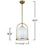 7_Artcraft Dahlia 11 1/2" Wide Brushed Brass Mini Pendant more views
