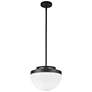 2_Artcraft Dahlia 12" Wide Black Dome Mini Pendant more views