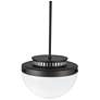 4_Artcraft Dahlia 12" Wide Black Dome Mini Pendant more views