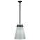 Artcraft Dahlia 12" Wide Black Mini Pendant